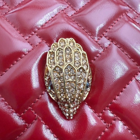 Kurt Geiger London Kensington Small Camera Bag in red quilted leather NWT - Picture 5 of 5